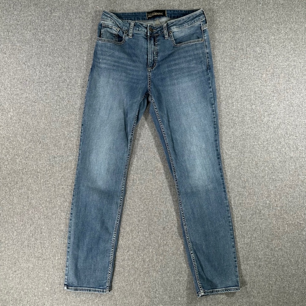 Silver Jeans Authentic Curvy High Slim Straight Blue Denim Womens 10x31 30x30